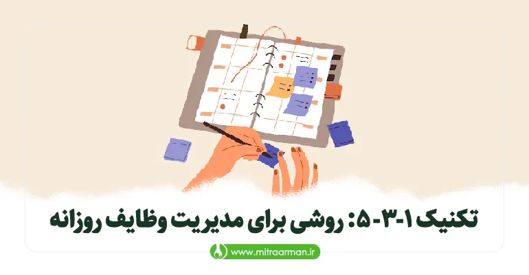 تکنیک 1-3- 5 روشی برای مدیریت وظایف روزانه
